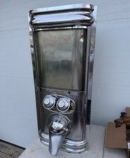1960's Otto Kind Hammered Chrome Coffee Bean Dispenser Display Piece Cafe Shop picture