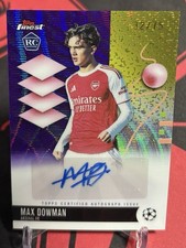 2025-26 Topps Finest Club Competition Max Dowman Auto Purple Refractor RC #/75 picture
