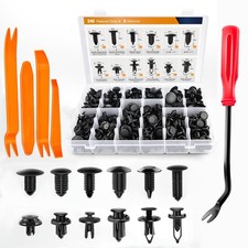 240Pcs Car Bumper Retainer Clips Kit 12 Sizes Push Rivets for Ford Toyota Honda picture