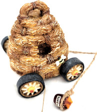 Boyds Bears Gen-yoo-wine 654252 Beezley Tug Along rolling Bee Hive 3