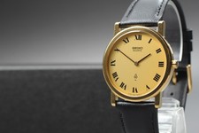 Vintage 1979 Exc+5 Qz Seiko Chariot 2620-0080 Gold SGP Mens Watch Made in Japan picture