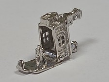 Sterling Silver ~ Church Charm ~ OPENS ~ Wedding Couple ~ VINTAGE picture