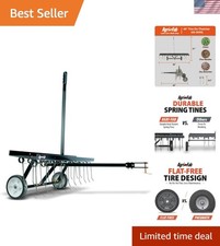 Universal 48-Inch Lawn Dethatcher with Rust-Proof Tines - Performance Redefined picture