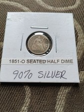 1851-O Seated Liberty Half Dime.  VF.  Better Date, Nice Type Coin. picture