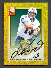 DAN MARINO 2000 DONRUSS ELITE PASSING THE TORCH DOLPHINS AUTO AUTOGRAPH SP /100 picture