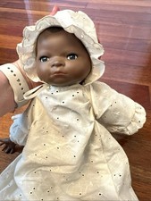 Vintage Grace S. Putnam Bye-Lo Baby Doll Black African-American Cloth Body 12” picture