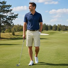 C9 by Champion Cargo Golf Shorts in Beige Athleisure Casual Summer Men's 38 picture