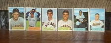 (6) 1954 Bowman HIGH GRADE Baseball Card Lot MK on Front Red Sox Orioles Tigers picture