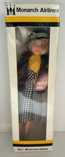 Vintage Monarch Airlines Stewardess Doll Rexard Dolls Original Box picture