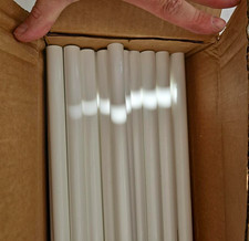 75 Pcs White Plastic Tubes 7/8