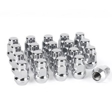20pcs 1.4 inch Chrome 1/2-20 Closed End Bulge Acorn Lug Nuts picture