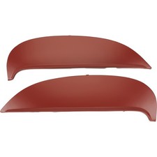 Flush Mount Steel Fender Skirt, Red, fits 1964 Chevy picture