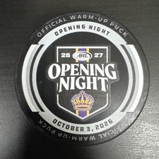Ontario Reign 2026-2027 Season Opening Night Warm-up Puck LIMITED RUN 10/3/26 picture