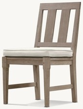 RH Outdoors Restoration Hardware Santa Monica Side Chair Cover Charcoal New picture