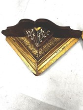 antique brackets shelves pair carved lemon gold cornice  original 1860s picture