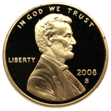 Blazing Gem Proof 2008-S Lincoln Cent     picture