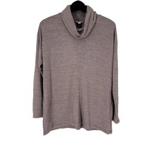 J Jill Pure Jill Womens Cowl Neck Jersey Knit Tunic Top Size L Stretch Pockets picture