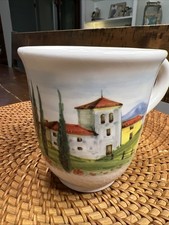 Ceramica Cuore Italy Painted Mug Tuscan Countryside picture