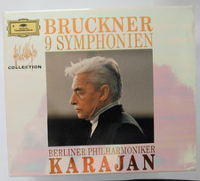 Bruckner Symphonies 1-9 Complete 9 CD Set DG West Germany Herbert Von Karajan picture