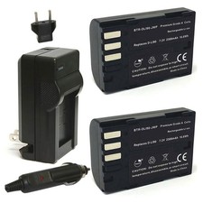 Replacement for Pentax K-3 Mark III Battery (2-Pack, 2300mAh) and Charger picture