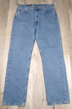 Vintage Levis 505 Blue Denim Jeans Mens Size 36×32 Red Tab USA Made 90's picture
