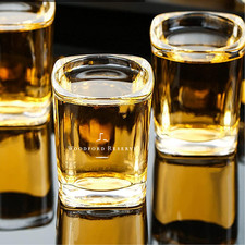 Custom Engraved Woodford Reserve Style Shot Glass – 2.2 oz Premium Crystal Shot picture