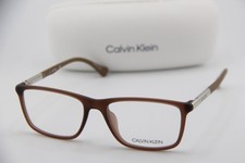 NEW CALVIN KLEIN CK5864 200 BROWN SILVER AUTHENTIC EYEGLASSES W/CASE 54-17 picture