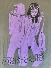 CRYSTAL CASTLES Vintage OG 2013 Album Tour Electro Punk Band Tee XL Grey 2010’s picture