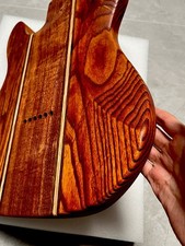 AAAAA Handcrafted  9-Piece Guitar Body Ash & Mahogany Satin Natural Wood Grain picture