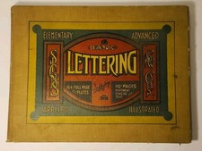 Vtg 1922 BASIC LETTERING Walter Heberling 1st Ed Sign Painting Typographic Desgn picture
