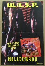 W.A.S.P. Rare 1999 PROMO POSTER for Helldorado CD MINT 11x17 USA wasp picture