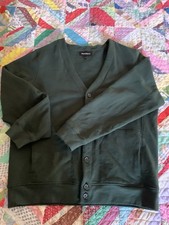 Bonobos Men's Green Solid Button-Front V-Neck Cardigan Sweatshirt Size L picture