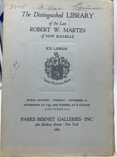 Parke-Bernet Catalog: Robert Martin Collection- November 12, 1963 picture