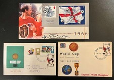 JACK CHARLTON SIGNED 1966 ENGLAND WORLD CUP WINNERS FDC LOT X3, BENHAM, SCOTT. picture