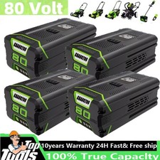 1 - 4PACK For Greenworks 80V Pro 5.0Ah Lithium Battery GBA80200 GBA80400 Battery picture