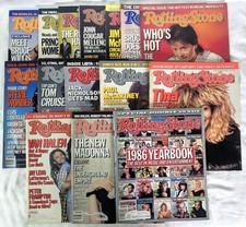 Vintage 1986 Rolling Stone Magazine Lot of 15 – Van Halen Tina Turner Stevie picture