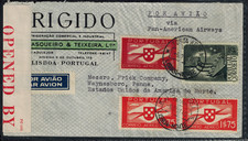 WWII Bermuda 1940 Censor Cover w/ Bermuda Tape CL2 #60 Modified in M/S to #68 picture