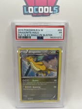 2013 POKEMON BLACK & WHITE PLASMA FREEZE #83 DRAGONITE-HOLO PSA 1 PR picture
