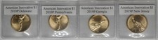 2019-P American Innovation Dollar 4 Coin Set UNC in Labeled Flips ✪COINGIANTS✪ picture