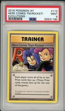 2016 Pokemon XY Evolutions Here Comes Team Rocket #113 PSA 9 picture