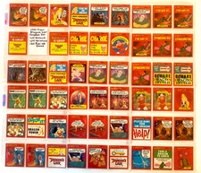 1984 Fleer Dragon's Lair Set 63 Stickers + 29 Variations 92 Total + 30 Rub-Off G picture