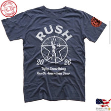 Rush Fifty Something North American Tour 2026 Vintage Rock Band T-Shirt picture