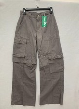 Women’s Shein Gray Cargo Wide Leg Pants Size XS picture