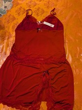 Nwt Adoreme Large Red Two-piece Lace Lingerie Set# P125 picture