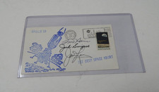 Apollo 13 Autographed Post Card Jack Swigert Fred Haise James Lovell picture