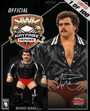 * Pre-Order * KWK Kayfabe Heroes Black Card Exclusive MARIO MANCINI 1 of 100 picture