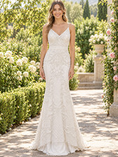 Lulus Size S Beaded Sequin Mermaid Maxi Dress Wedding Formal White Backless picture