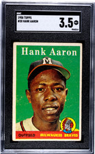 1958 Topps #30 Hank Aaron SGC 3.5 picture