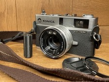 *Rare : Almost Mint* Konica Electron Rangefinder Film Camera Hexanon 45mm F/1.8 picture