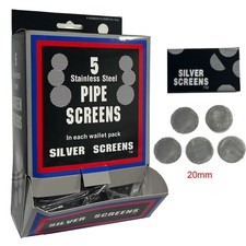 500 Premium Silver Screens Tobacco Pipe Filters - (100 packs of 5) picture